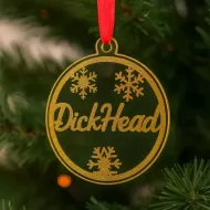 Adult Christmas Bauble - DickHead