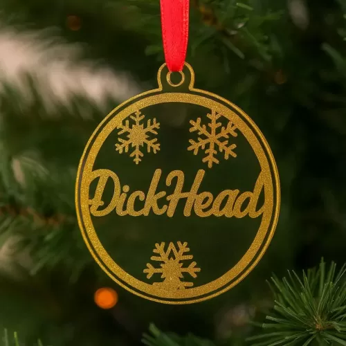 Adult Christmas Bauble - DickHead