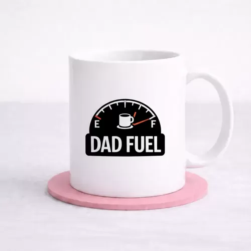 “Dad Fuel” Mug – Coffee Gauge Design