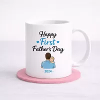 “Happy First Father’s Day 2026” Mug – A Moment to Remember