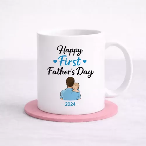 “Happy First Father’s Day 2026” Mug – A Moment to Remember