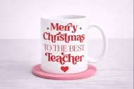 Merry Christmas To The Best Teacher (In Red)
