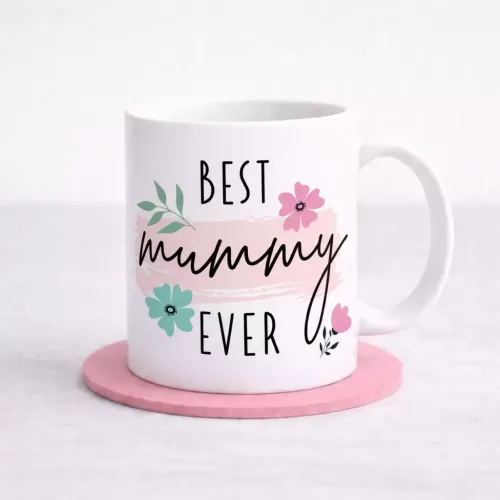Best Mummy Ever Brush Stroke Mug