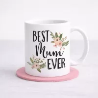 Best Mum Ever Floral Mug