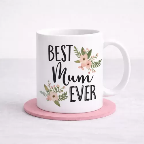 Best Mum Ever Floral Mug